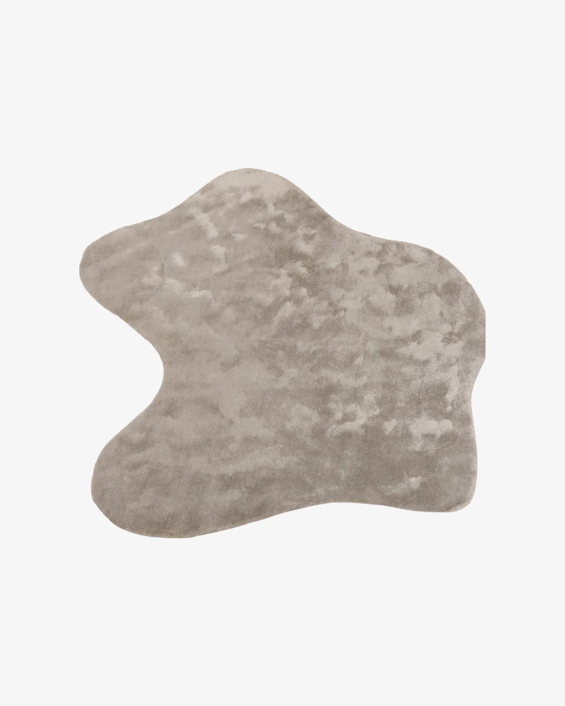 Abstract Shaped Viscose Rug