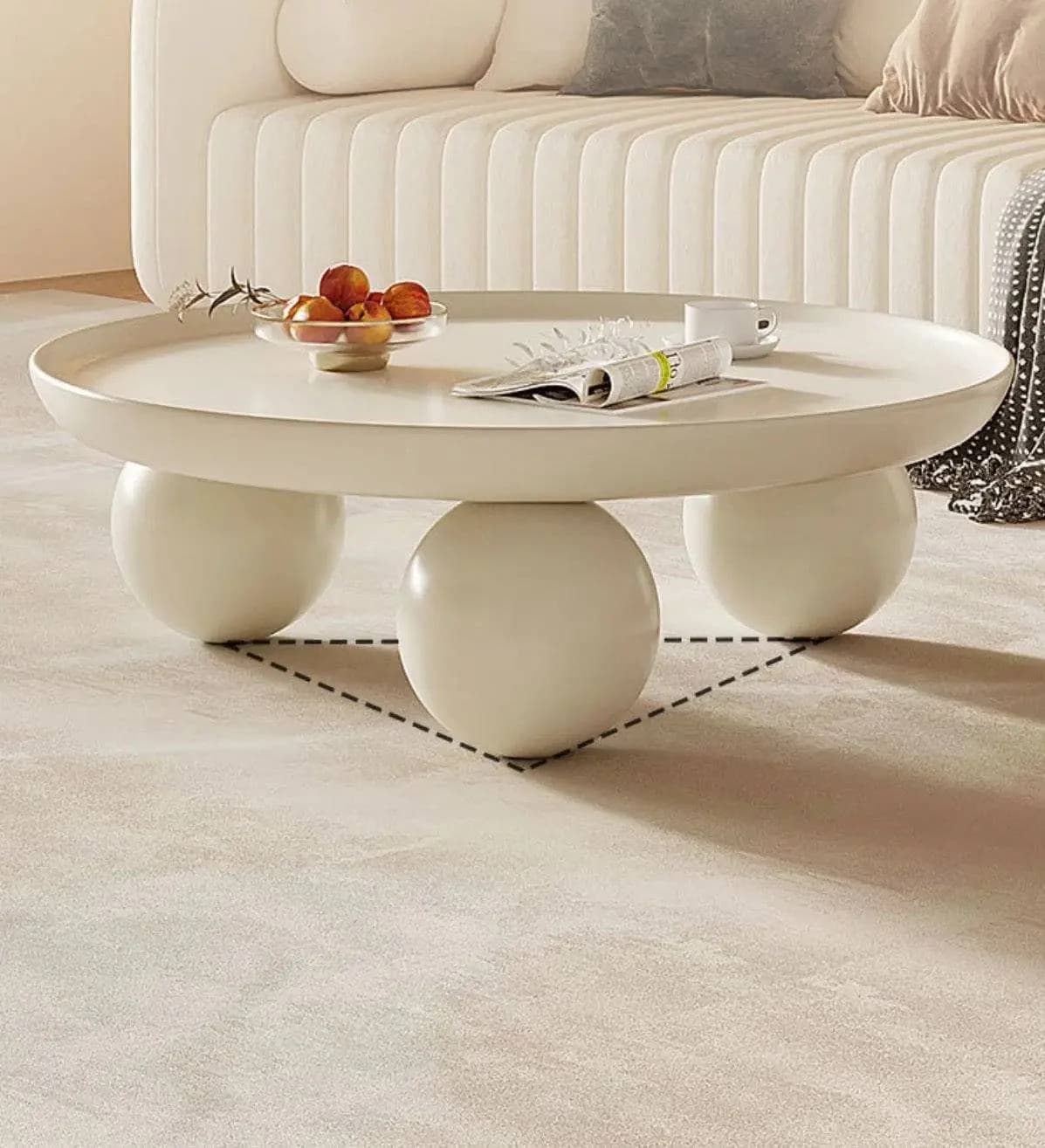 Tiara Ball-Base Coffee Table