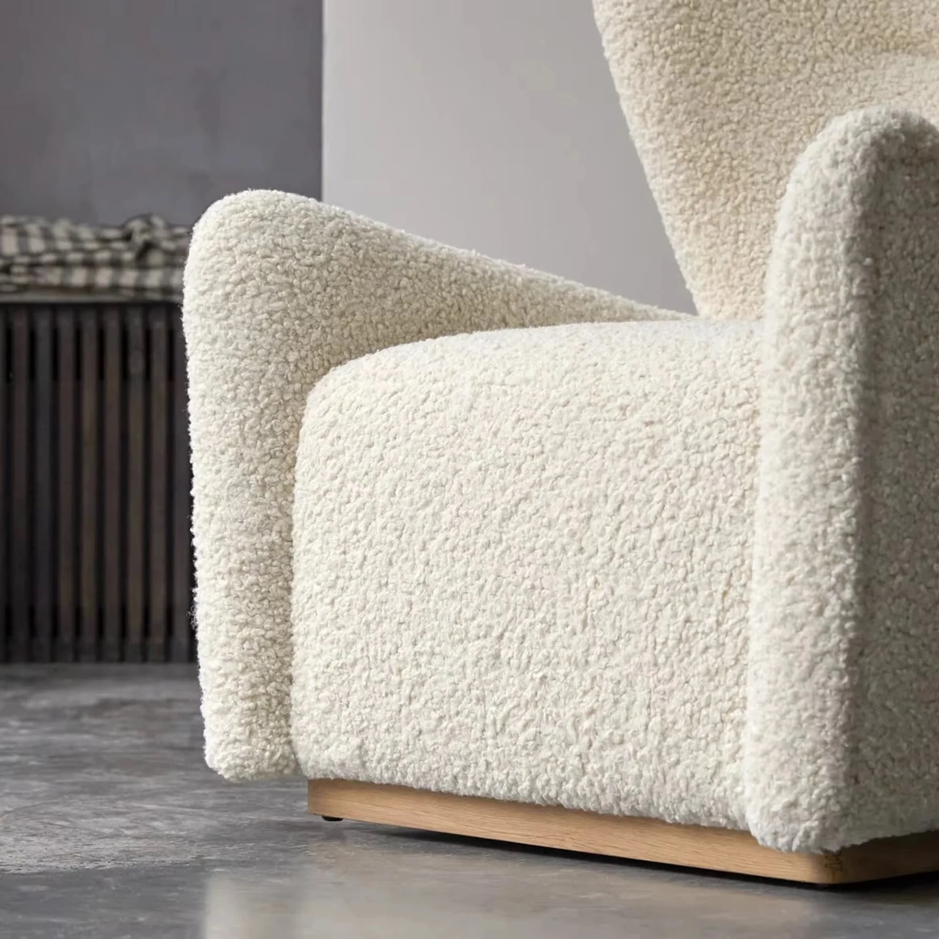 Griffin Bouclé Wingback Chair