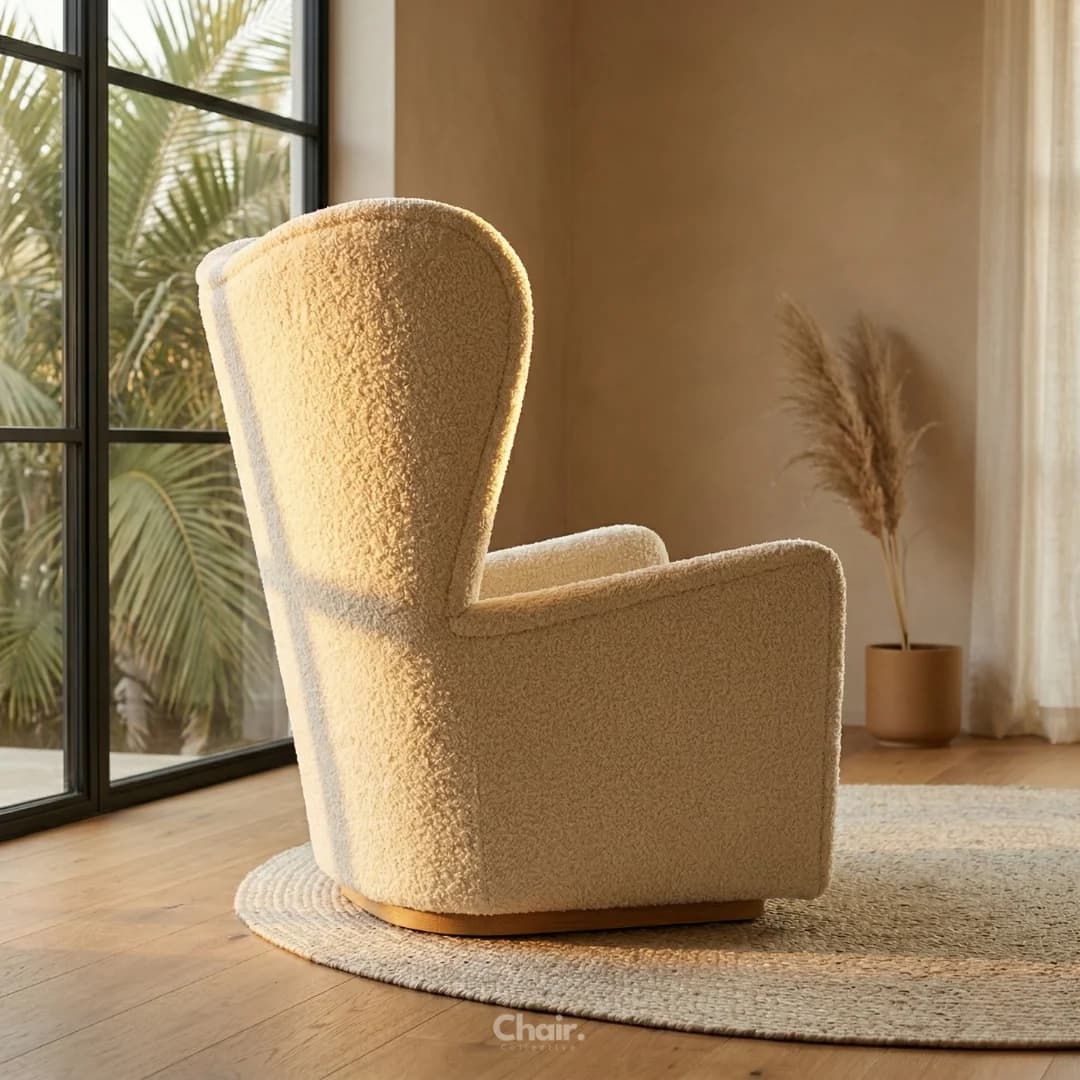 Griffin Bouclé Wingback Chair