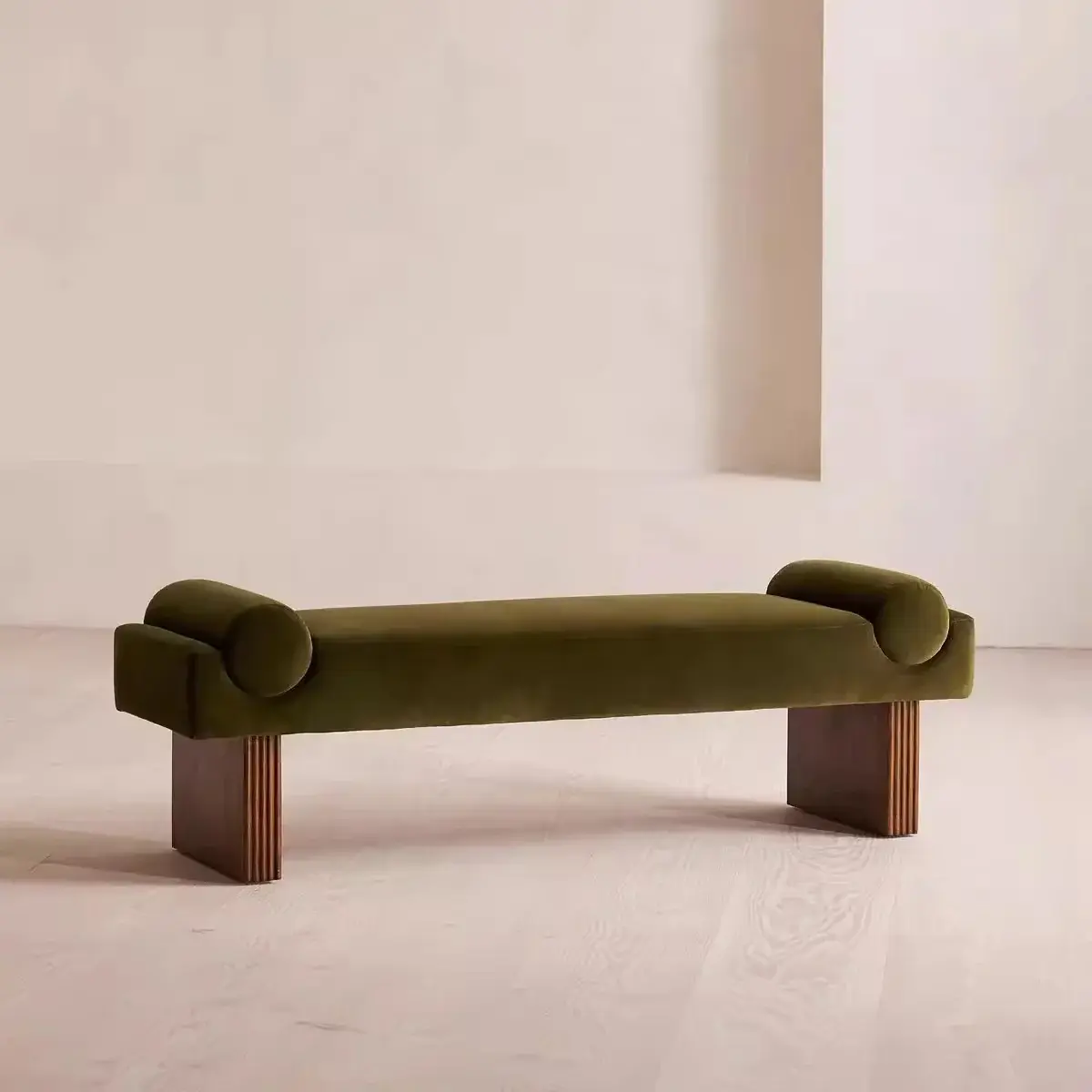 Ikara Velvet Ottoman Bench