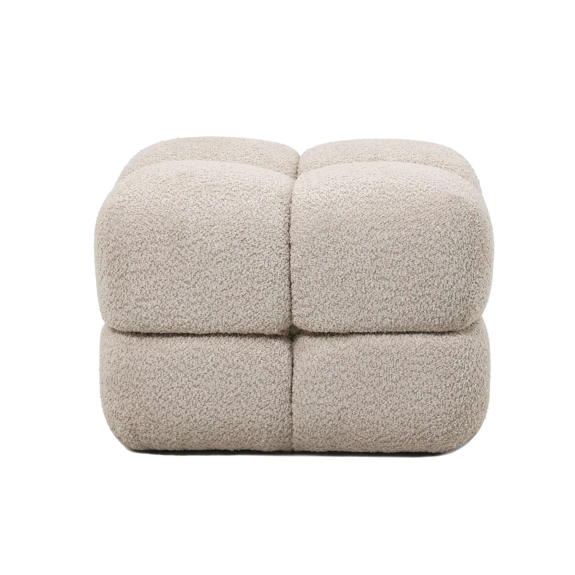 Dice Bouclé Pouf