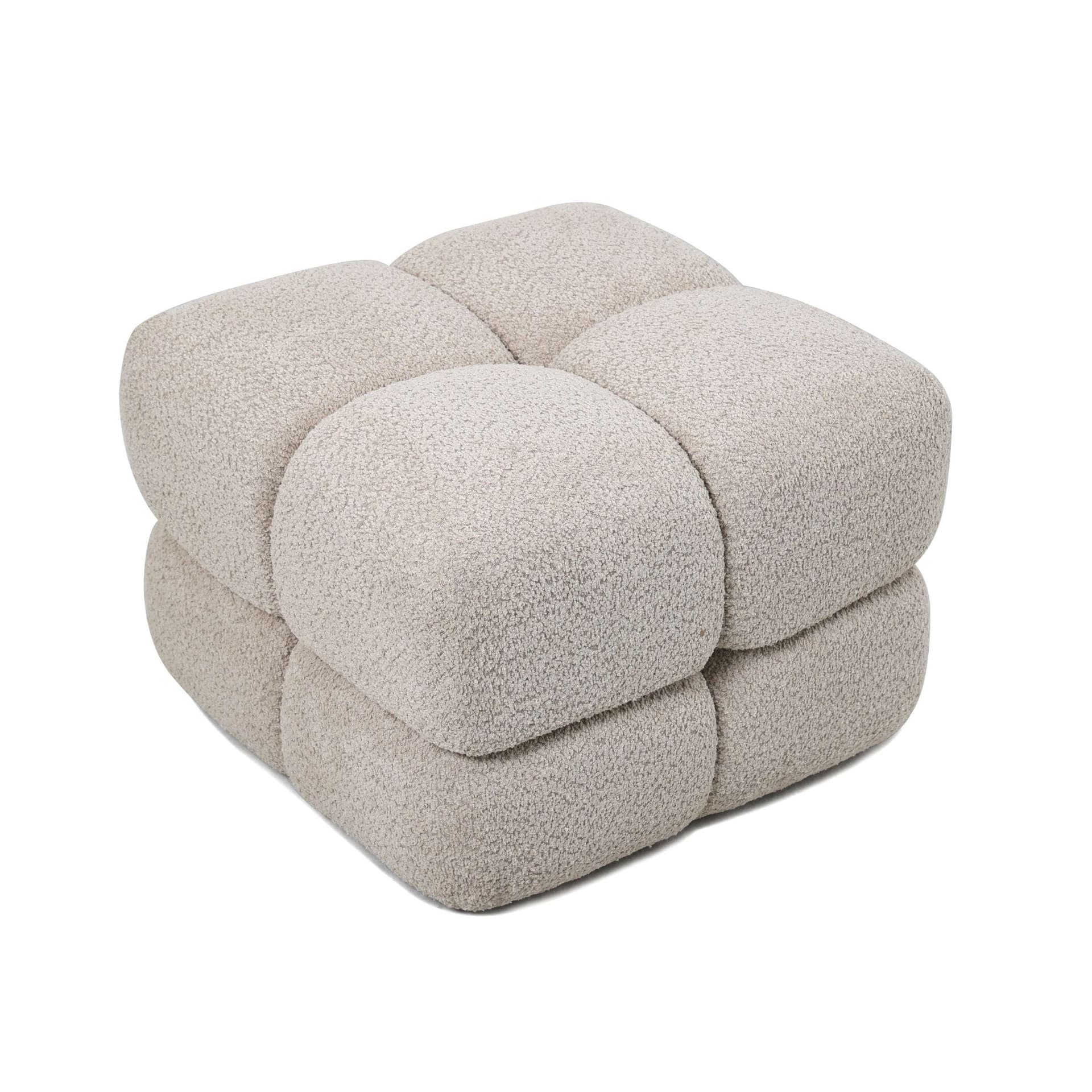 Dice Bouclé Pouf