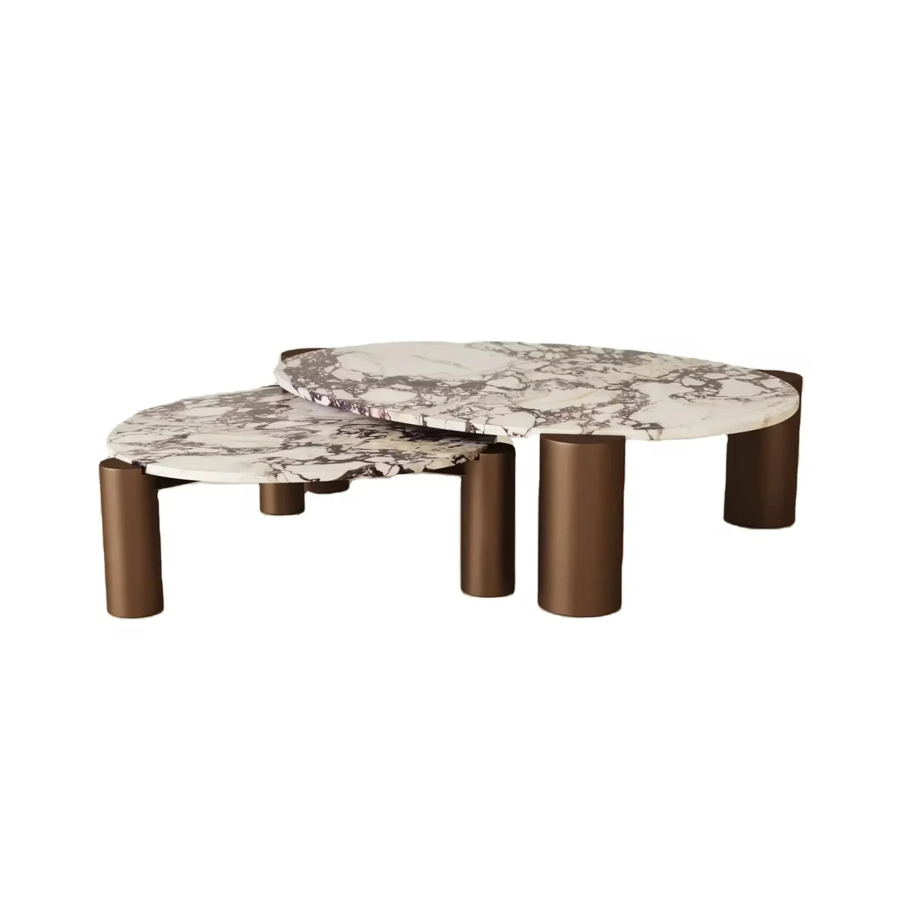 Calcita Marble Nesting Coffee Tables