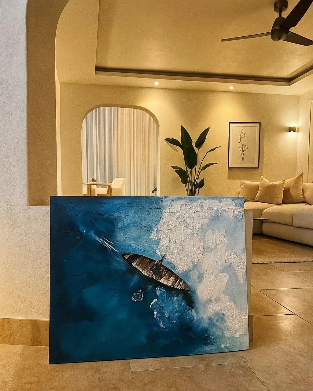 Kayak Textured Wall Art