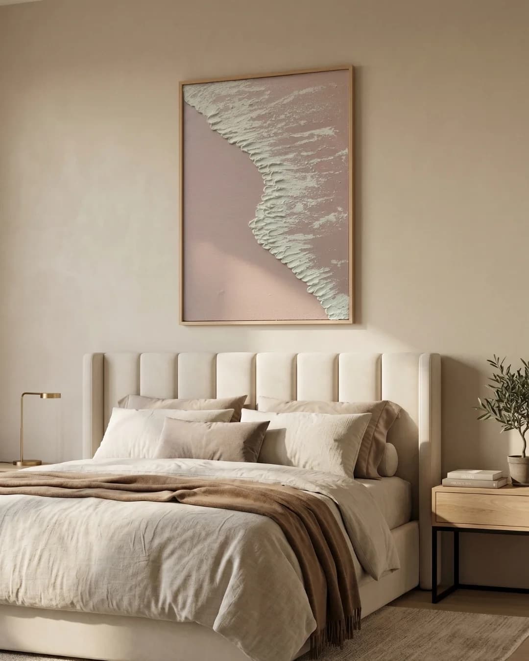 Petal Waves Textured Wall Art