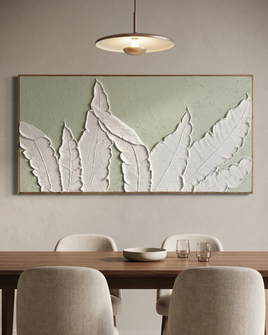 Fern Row Textured Wall Art
