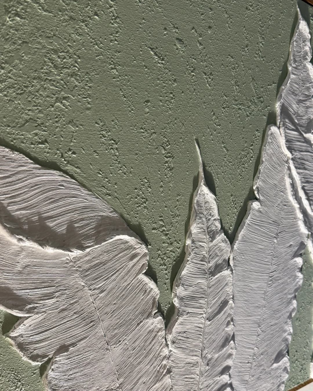 Fern Row Textured Wall Art