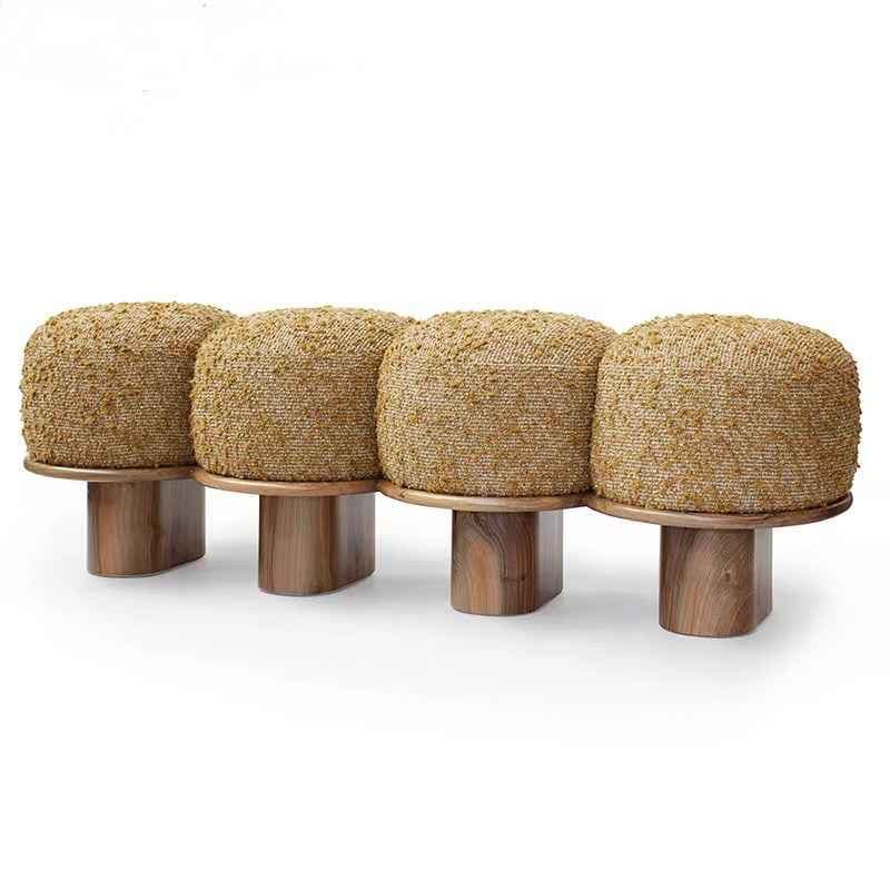Fira Bouclé Ottoman Bench