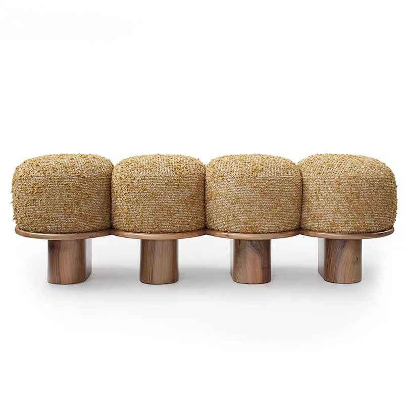 Fira Bouclé Ottoman Bench