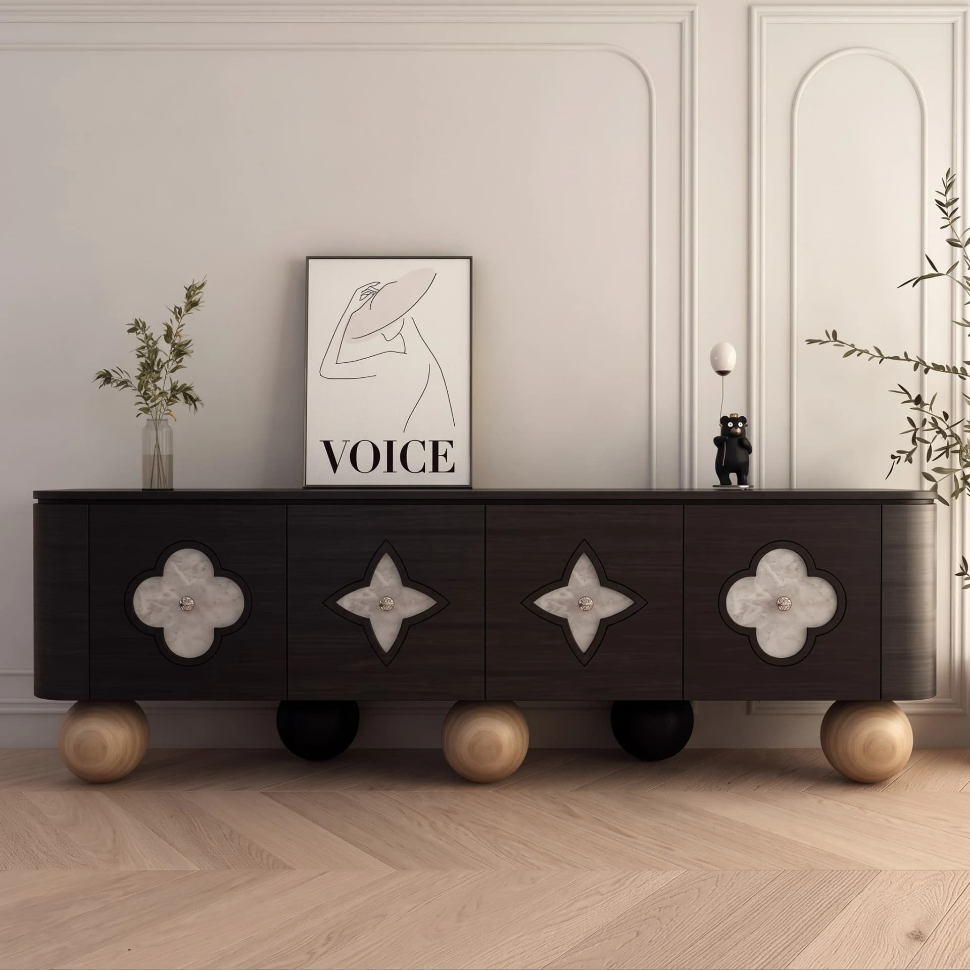 Clayton Selenite Sideboard