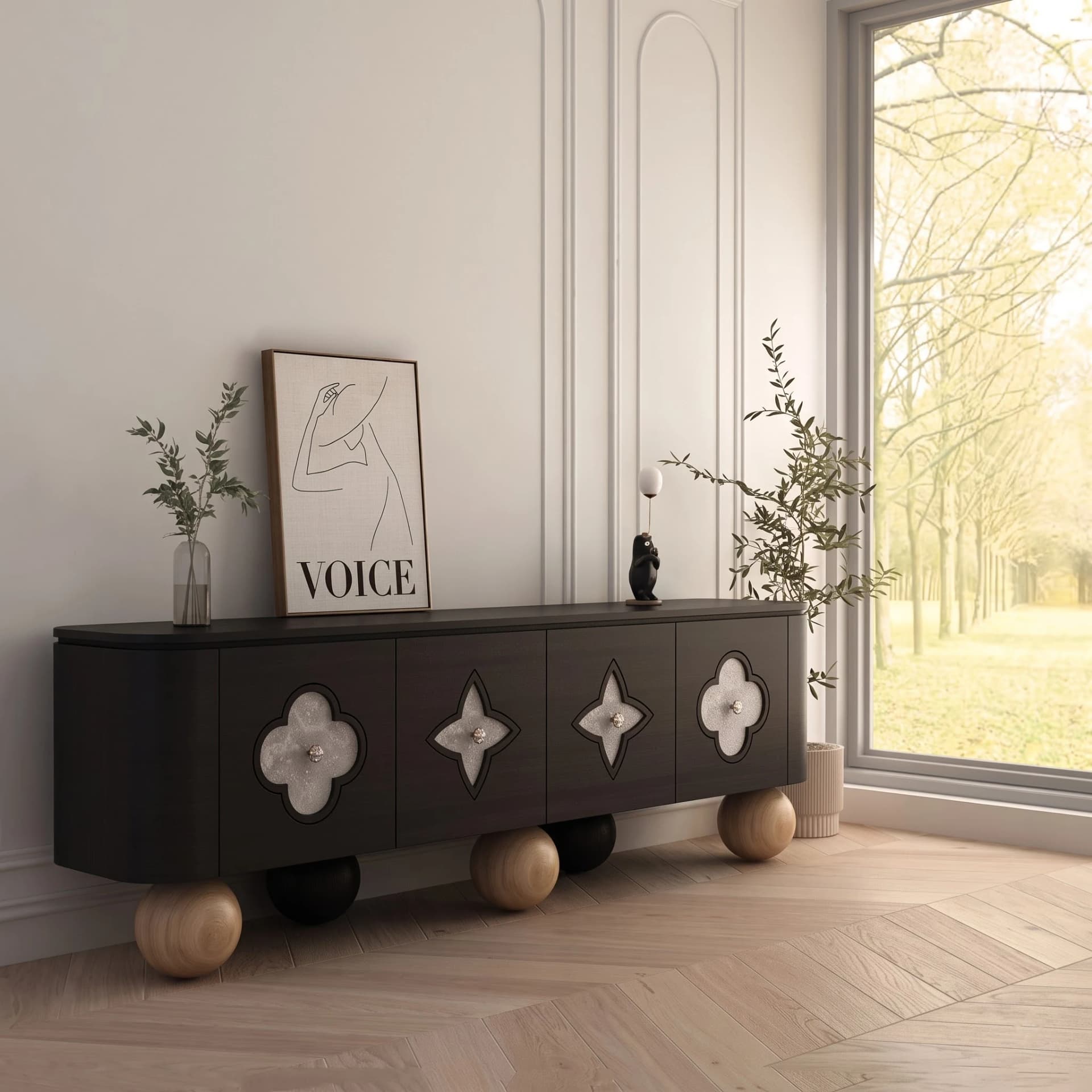 Clayton Selenite Sideboard