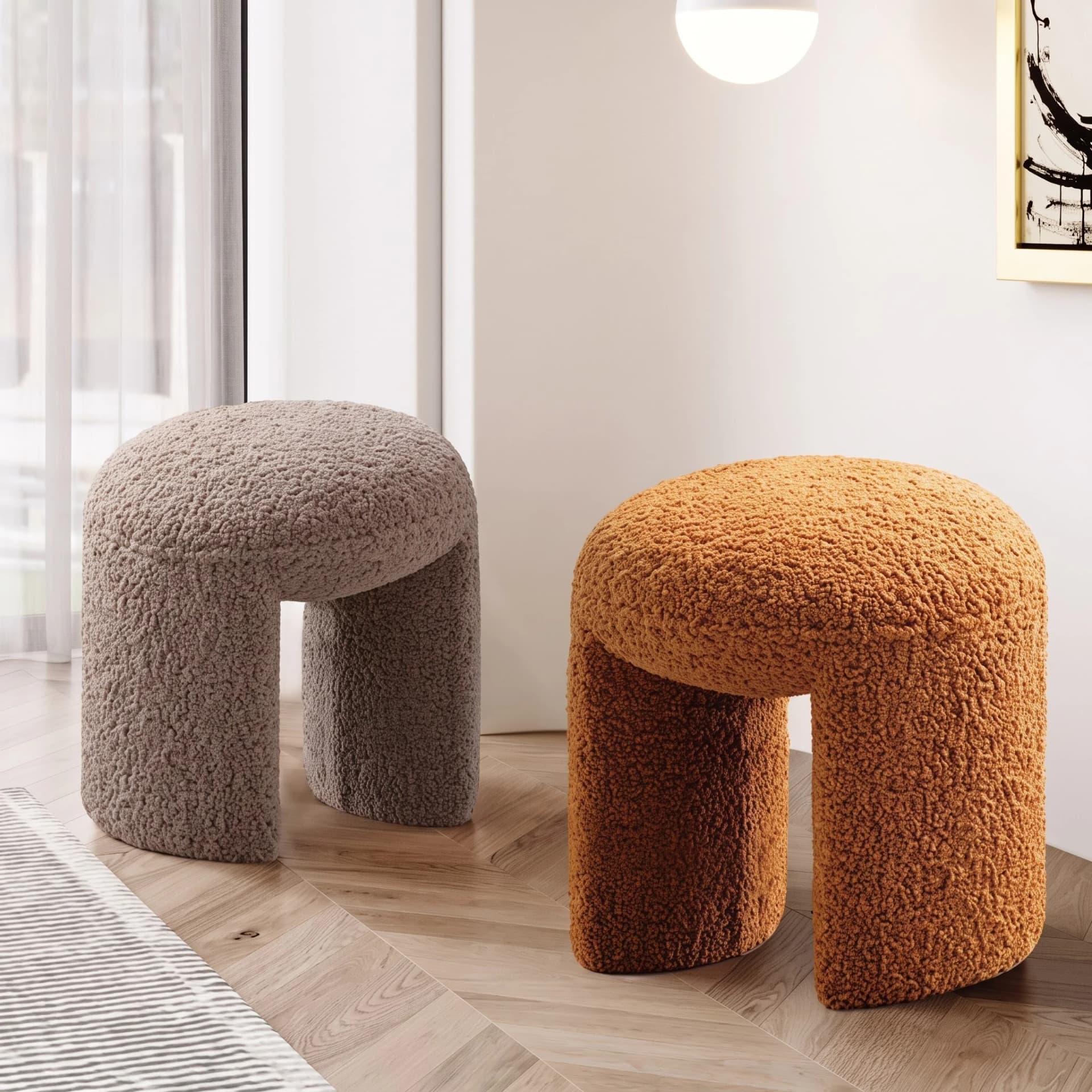 Eiffel Sculptural Pouf