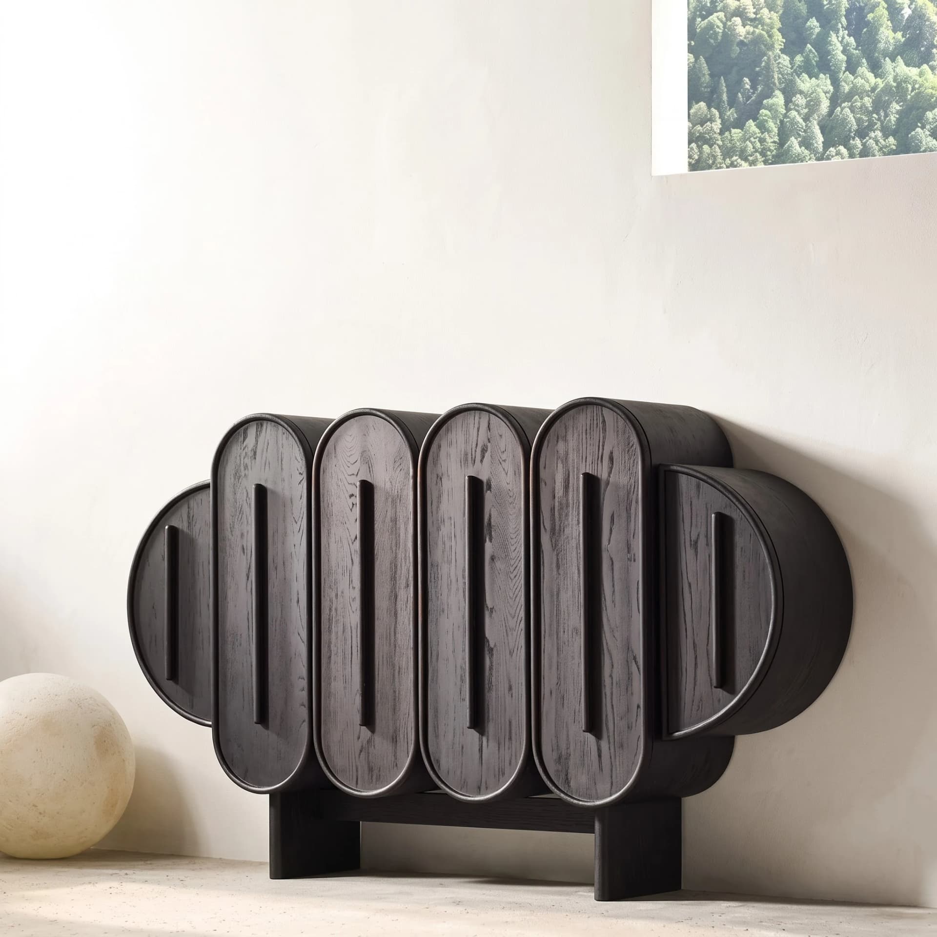 Cloud Veneer Foyer Console