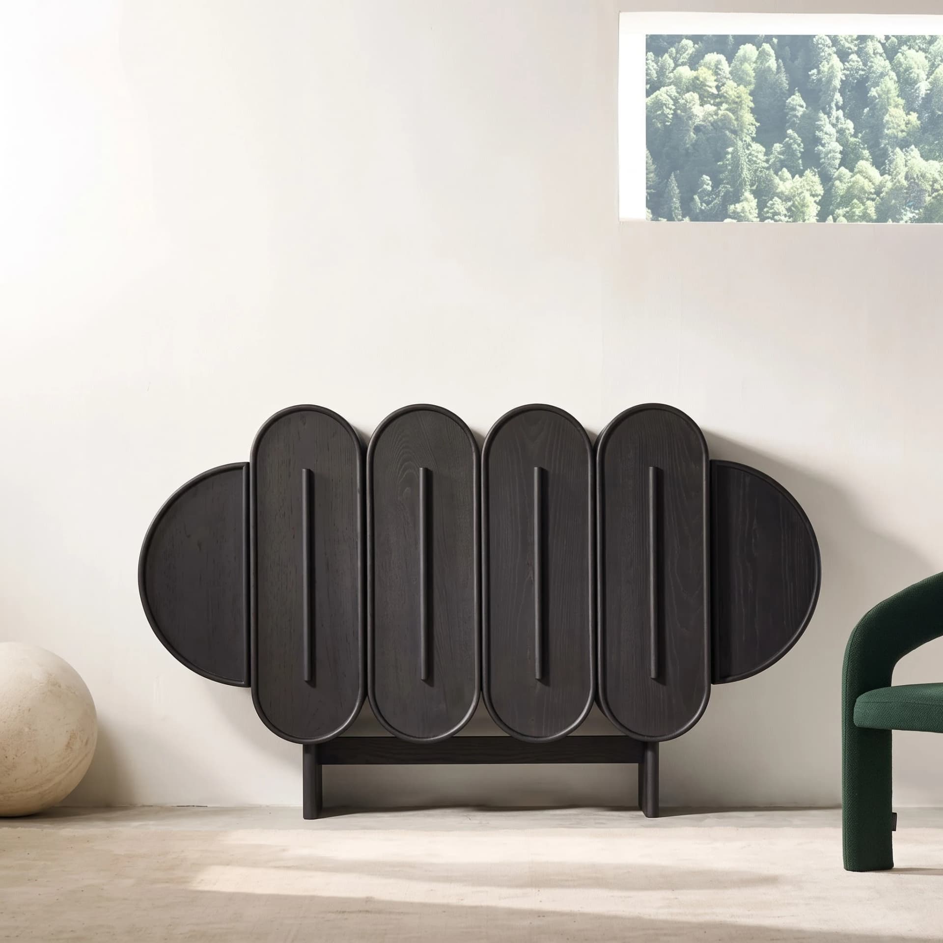 Cloud Veneer Foyer Console