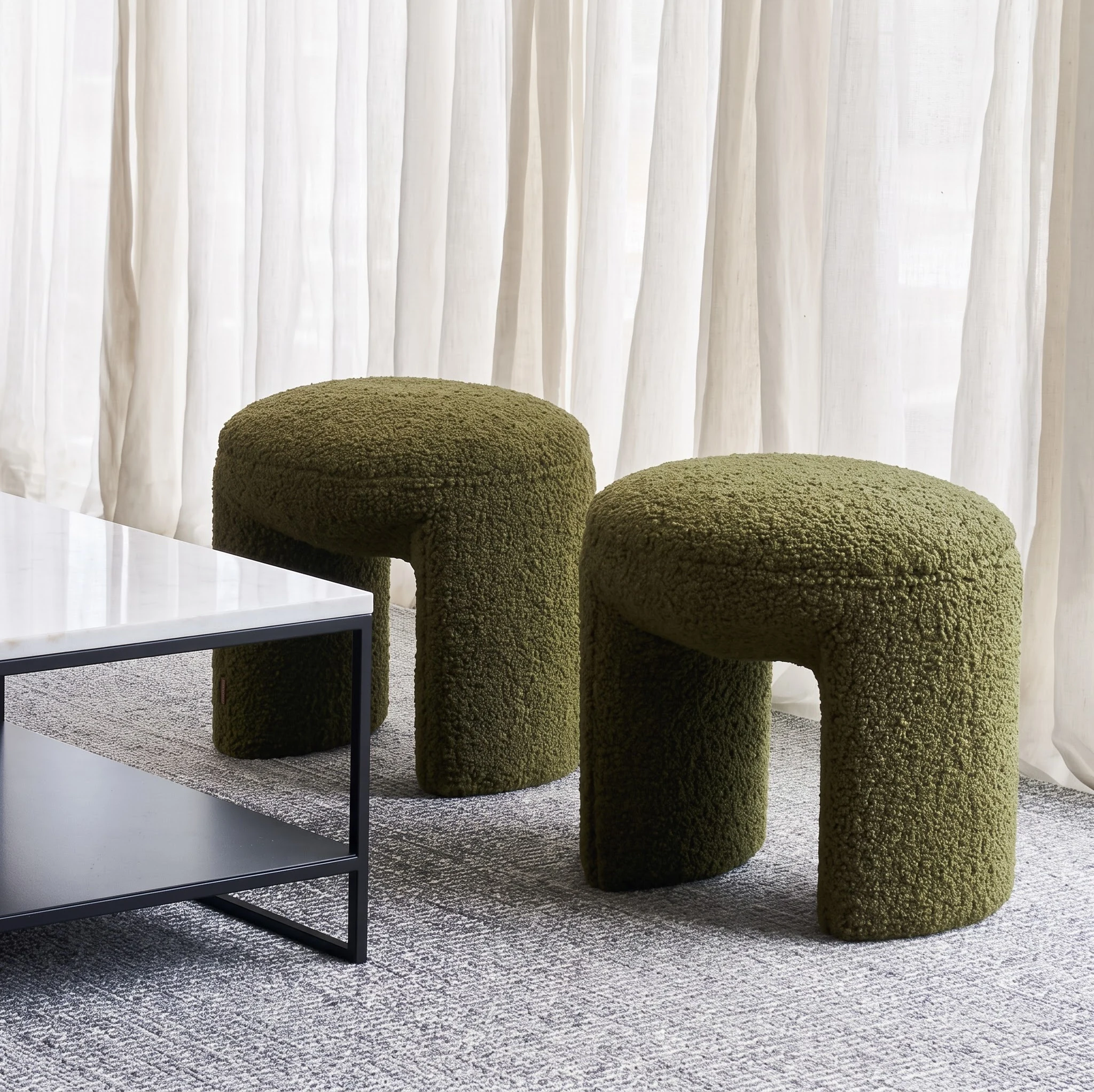 Eiffel Sculptural Pouf